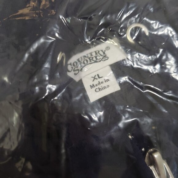 New Country Store French-Terry Hoodie in Navy Size XL - Picture 4 of 5